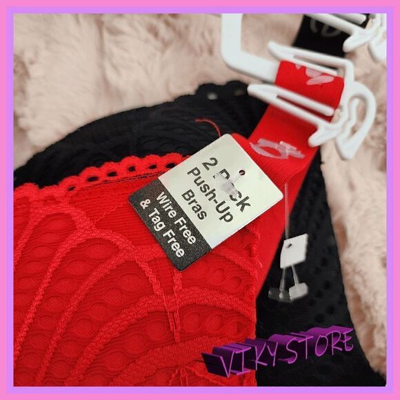 NWT {BEBE} Sensual Duo:  Push Up Bras, Size 34C NWT - Picture 5 of 7